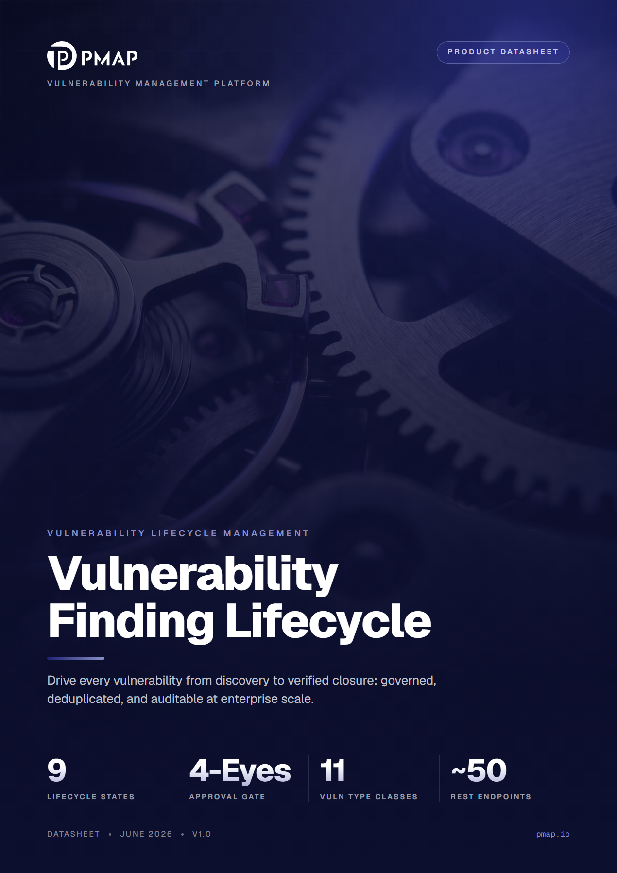 PMAP Vulnerability Finding Lifecycle datasheet cover